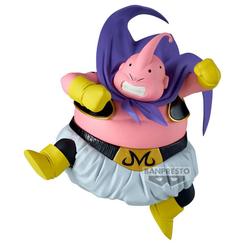 Figura Majin Buu Good Match Makers de Dragon Ball Z de 20 cm, con pose dinámica y colores vivos. Fabricada por BANPRESTO, ideal para coleccionistas mayores de 15 años.