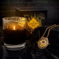Vela Mapa del Merodeador de Hogwarts. Cada vela tiene su propio perfume agradable y sus propias joyas escondidas en la cera. La vela perfumada se fabrica en Grasse, Francia. 
