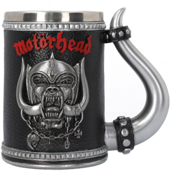 Brutal Jarra de Cerveza con el logo de la famosa banda de Rock and Roll Motorhead. Esta preciosa obra de arte está realizada en acero inoxidable y resina con una capacidad 600 ml, 