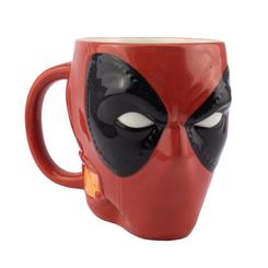 Descarada taza oficial en forma de la máscara de Deadpool basada en la saga de Deadpool. Esta preciosa taza está realizada en cerámica con una capacidad aproximada de 350 ml. 