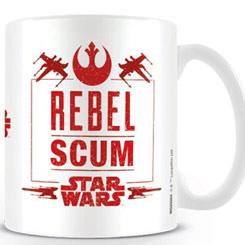 Taza oficial de Star Wars con el motivo de Rebel Scum realizada en cerámica con una capacidad de 0,33 litros, incluye grabados en el exterior. 