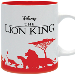 Taza oficial de The Lion King con el motivo de varias siluetas, realizada en cerámica con una capacidad de 0,33 litros, incluye grabados en el exterior. Viene en caja de regalo. 