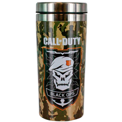 Brutal Taza de viaje con el Call of Duty Black Ops 4 basado en el fabuloso videojuego de Call of Duty. La taza está realizada acero inoxidable. Esta preciosa taza de viaje tiene una capacidad aproximada de 47cl. 