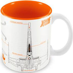 Taza oficial de Star Wars con el motivo de X-Wing Fighter realizada en cerámica con una capacidad de 0,33 litros, incluye grabados en el exterior. Viene en caja de regalo. Se puede utilizar en el lavavajillas y microondas.