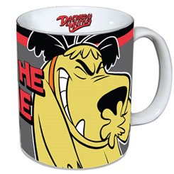 Taza oficial de Hanna Barbera Cartoons con el motivo de Patán de Los Autos Locos, realizada en cerámica con una capacidad de 0,33 litros.